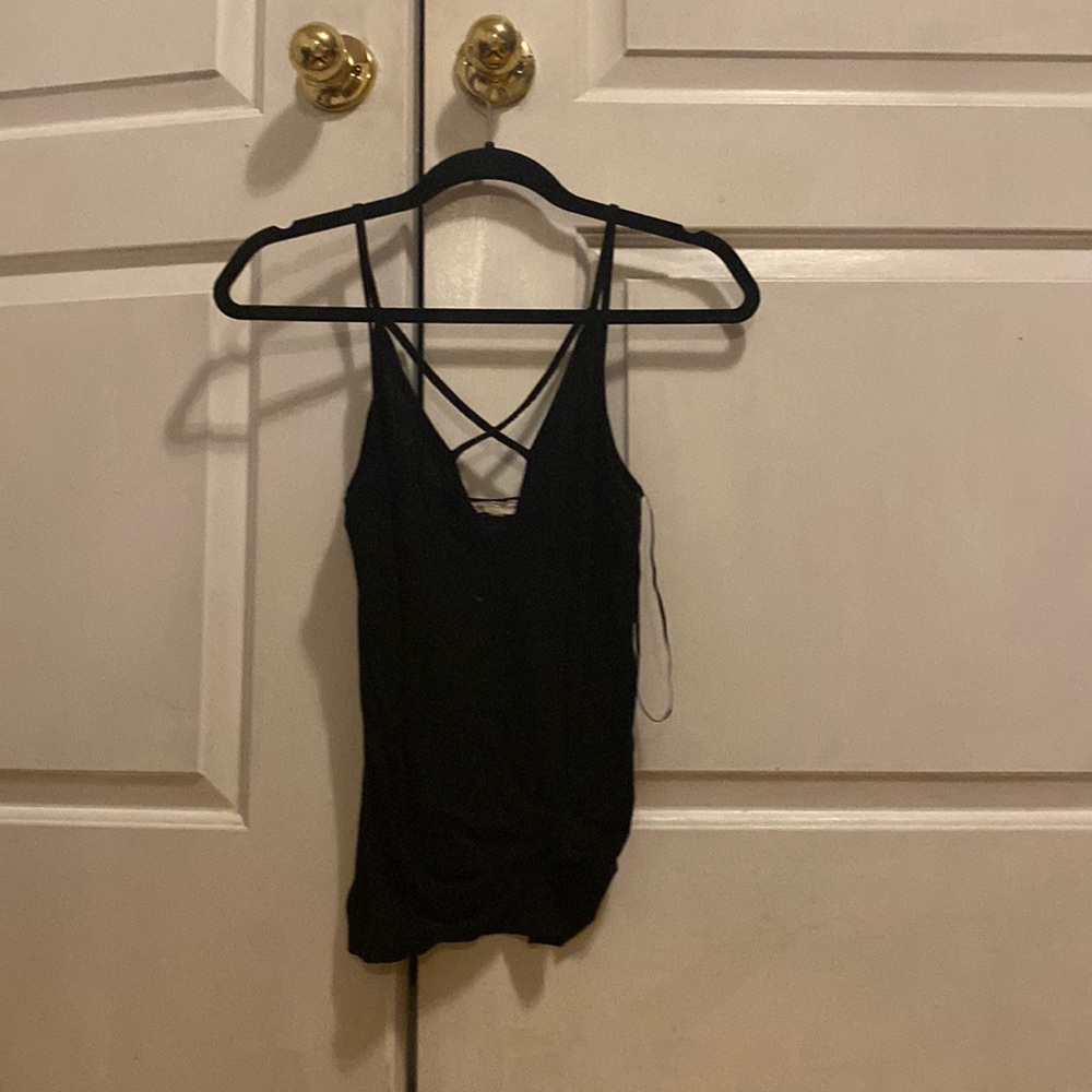 Black tank top